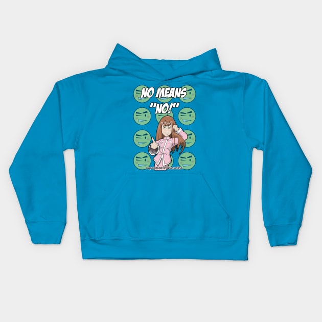 No Means No with Fancy Nancy Kids Hoodie by tyrone_22